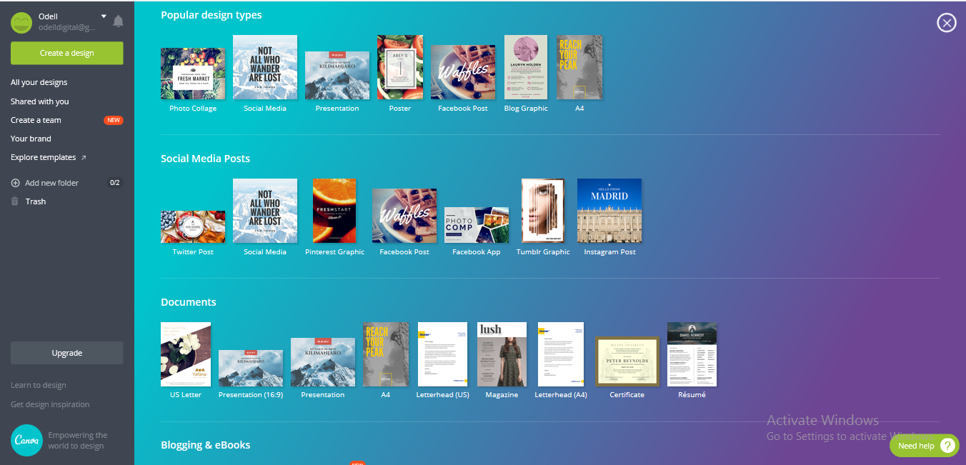 Canva More Options