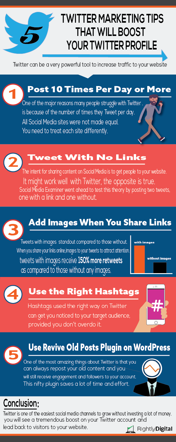 Twitter marketing Tips Infographic