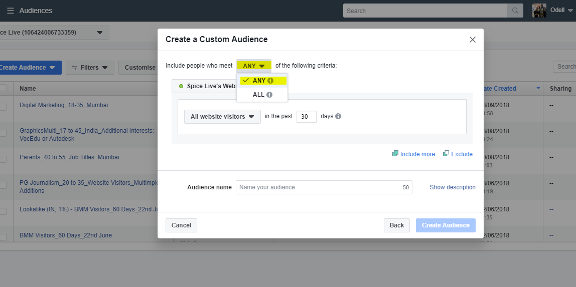 Facebook Custom Audiences