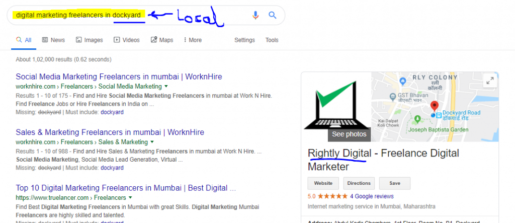 digital marketing freelancer in Mumbai