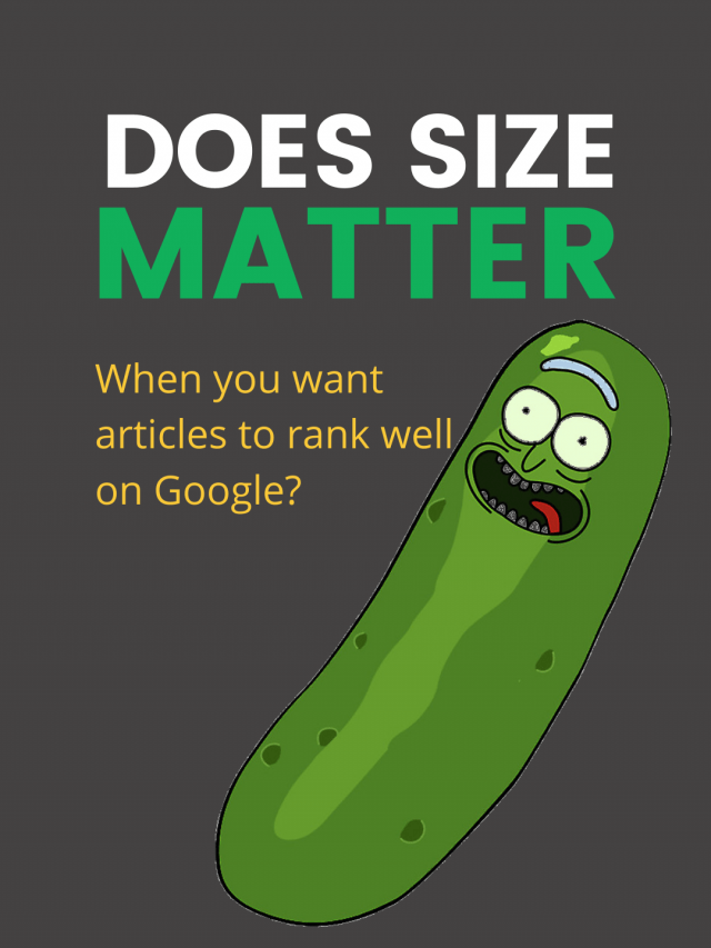 Does word count matter to rank well on Google