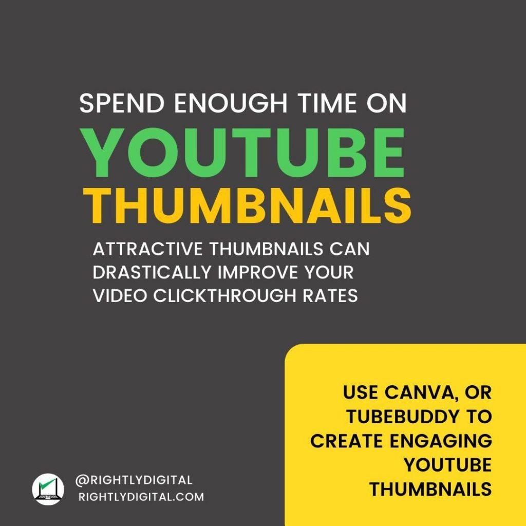 Spend time on YouTube Thumbnails for Organic Growth