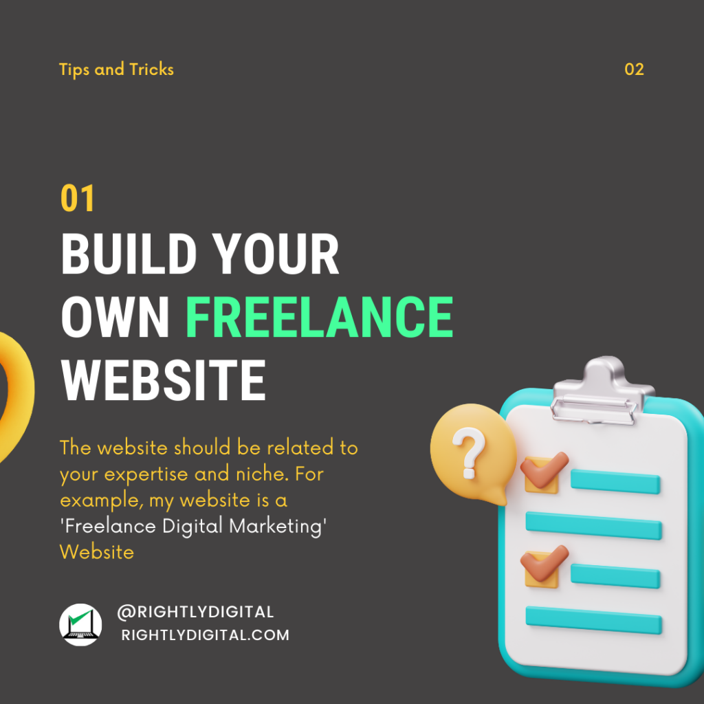 create your own freelance digital marketing website