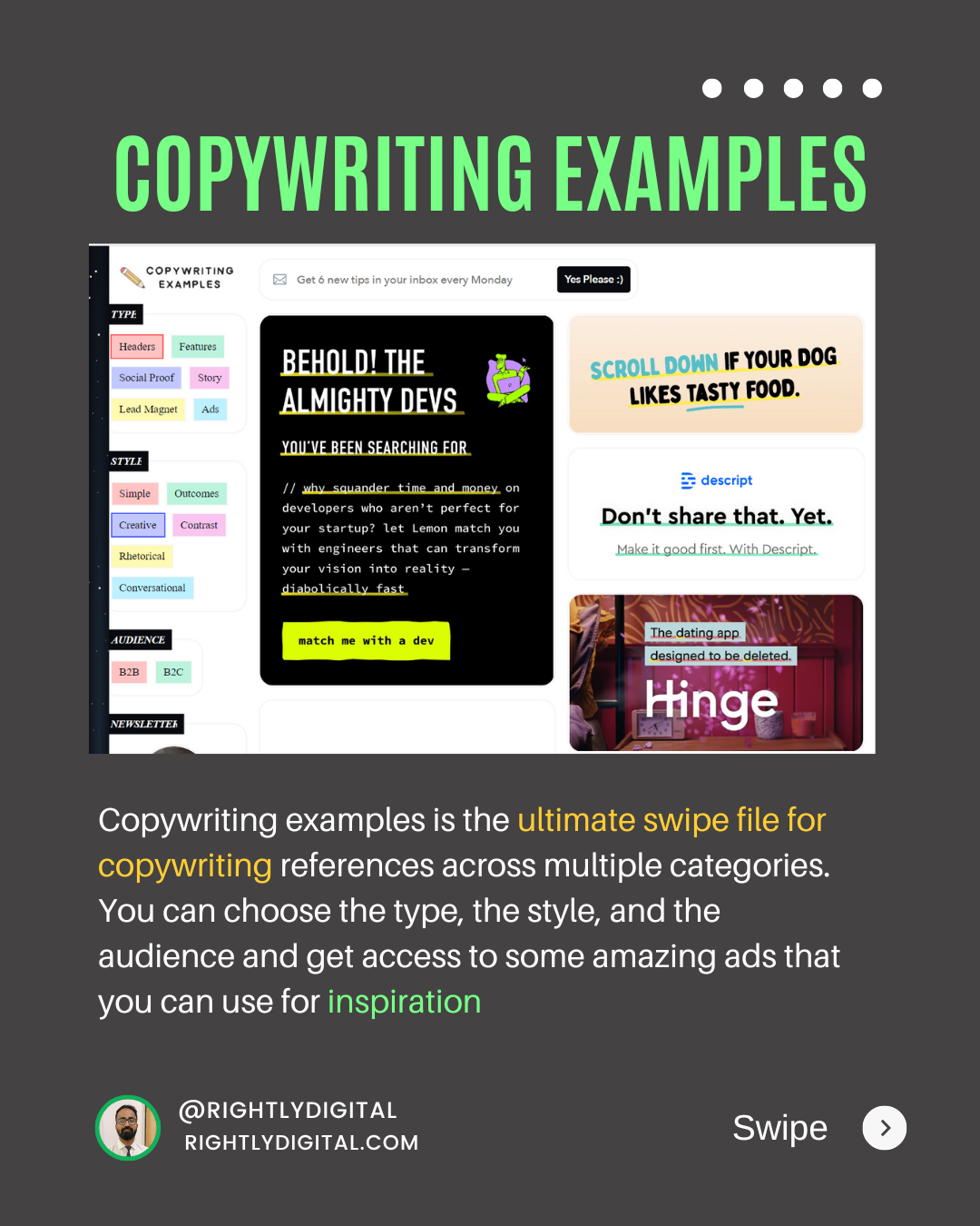 Copywriting Examples
