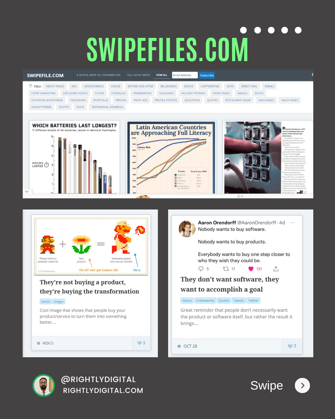 swipefiles for copywriting