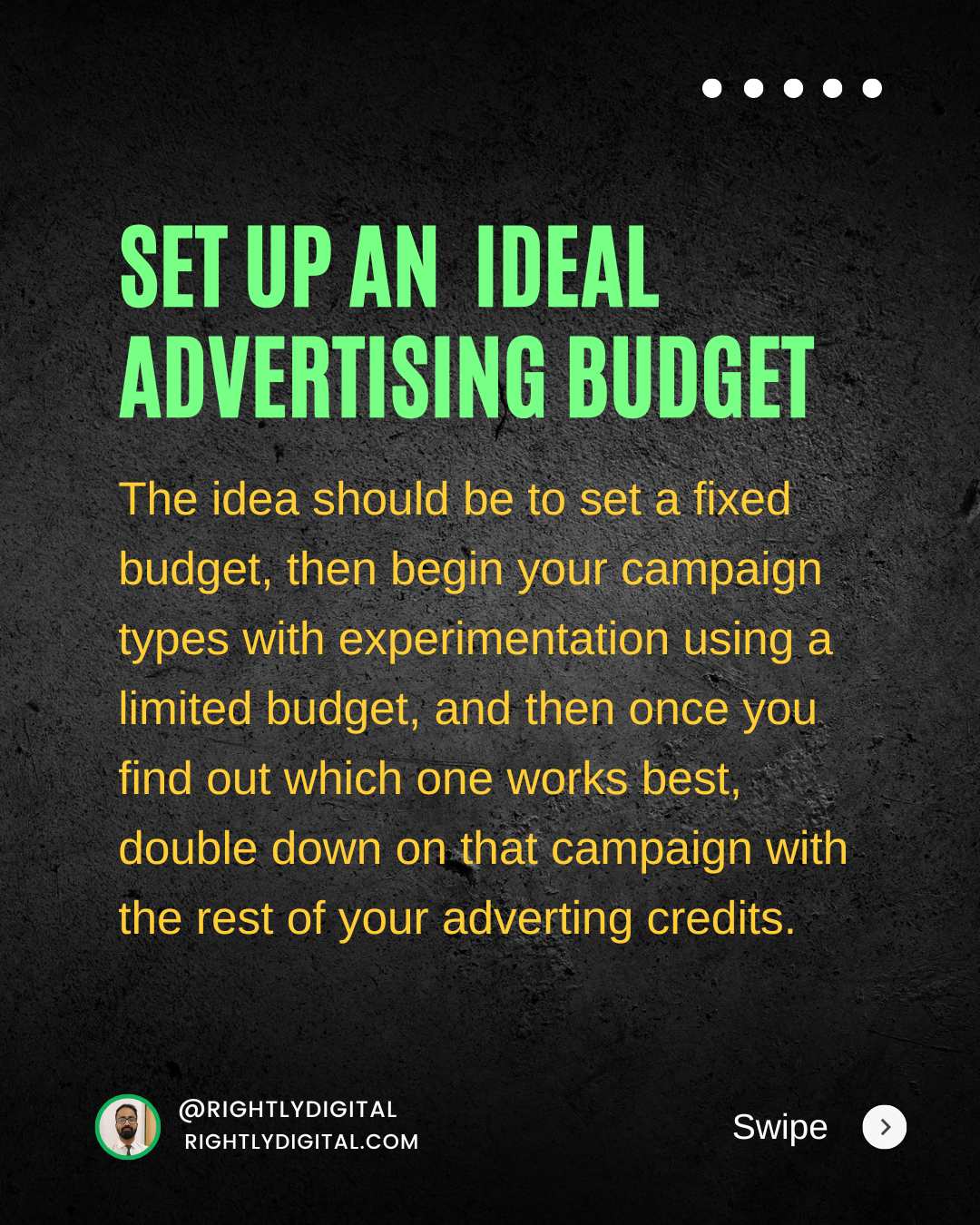 The idea should be to set a fixed budget, then begin your campaign types with experimentation using a limited budget, and then once you find out which one works best, double down on that campaign with the rest of your adverting credits. 