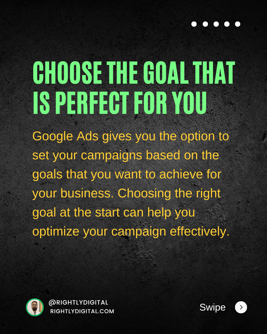 Google Ads gives you the option to set your campaigns based on the goals that you want to achieve for your business. Choosing the right goal at the start can help
