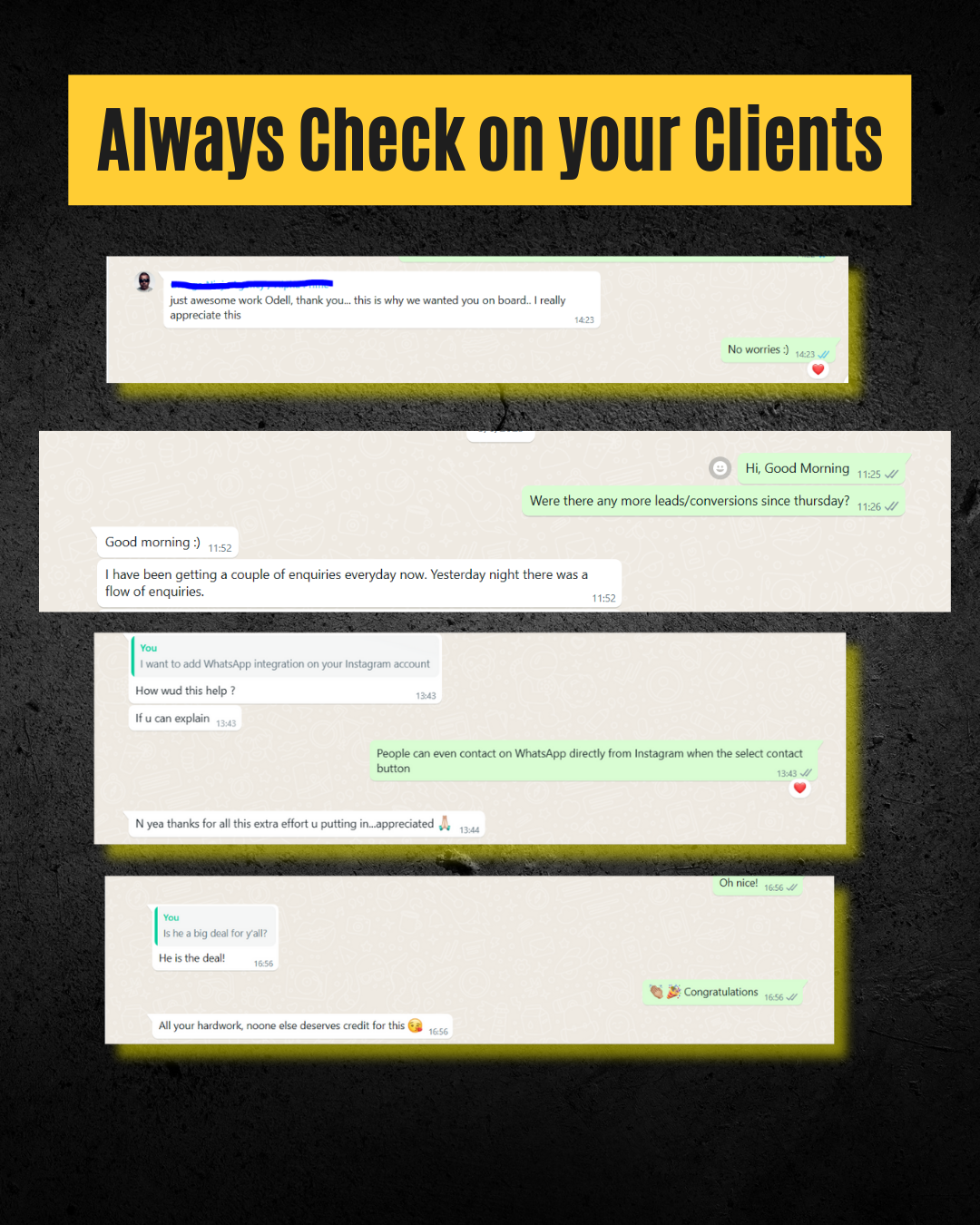 Freelancing client reviews 