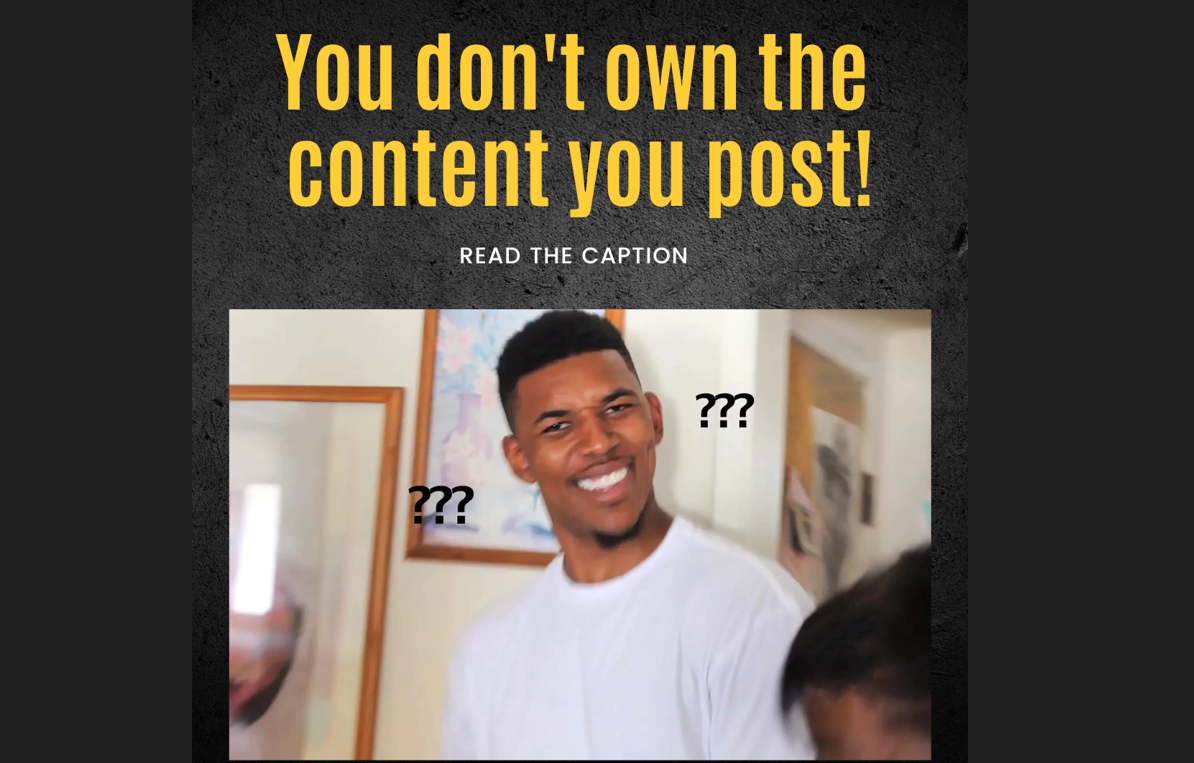Read more about the article You don’t own the content you post on Social Media